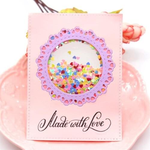 YPP CRAFT Heart Circles Metal Cutting Dies Stencils for DIY Scrapbooking/photo album Decorative Embossing DIY Paper Cards