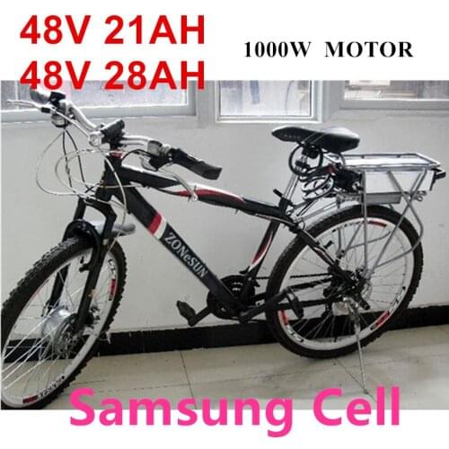 48V 20Ah 21ah Sam sung Rear Rack Battery Pack For electric Bike 48v 28ah Luggage Hanger Taillight US/EU/AU/UK E Bike Charger