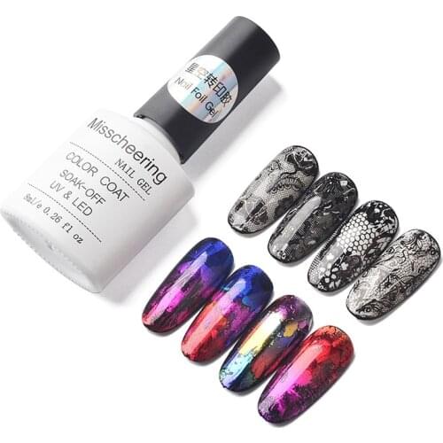 8ml Nail Foil Adhesive Glue Star Glue For Nail Foils Transfer Paper Glue Manicure Nail Art Tool 1 Bottle