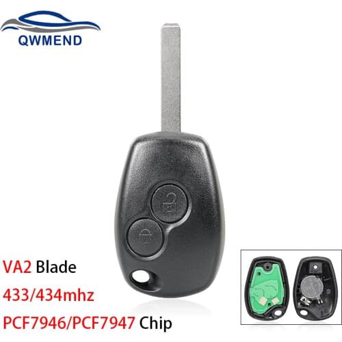 BHKEY Remote Car Key 433Mhz PCF7947/PCF7946 Chip For Renault Duster Modus Clio 3 Twingo DACIA Logan Sandero Wholesale Discount
