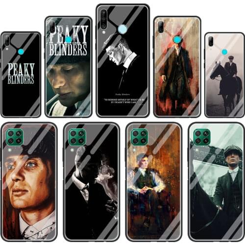 Peaky Blinders Tempered Glass Phone Case for Huawei P30 P40 Pro P20 P10 Lite P Smart Y6 Y7 2019 Z for Honor 20 8X 9X Cover