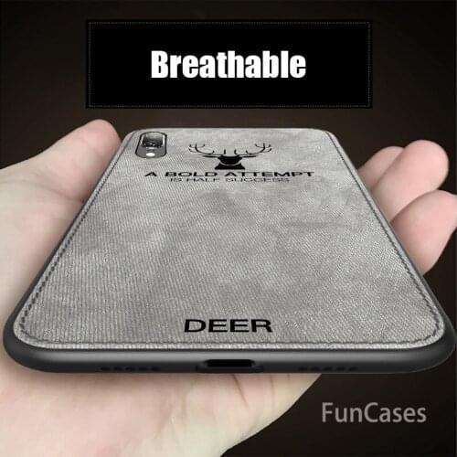 For Huawei P20 Lite Case Cloth Distressed Hard Back Cover Soft Frame Fabric Fundas For Huawei P20 Pro P 20 Phone Cases Huawai