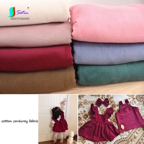 Home Sew Make Trousers Pants Overcoat Colorful Thickened Cotton Stripe Good Quality Curduroy Cloth A0416L