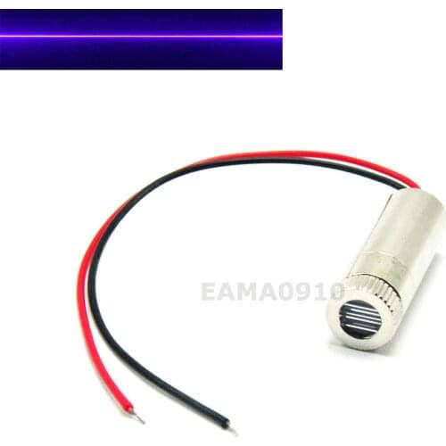 Focusable 405nm 20mW 12x35mm Violet/Blue Line Laser Diode Module w/Driver in