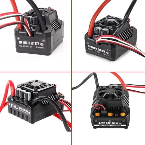 EZRUN WP SC8 120A 120A-RTR Waterproof Brushless ESC Speed Controller 2-4S Lipo Fit 3660 3674 Motor For 1/10 1/8 RC Car