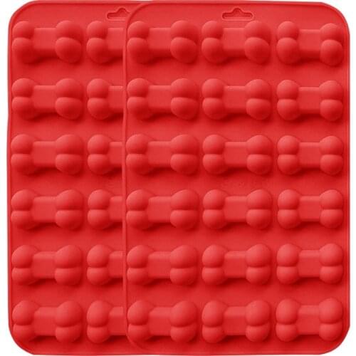 Bakeware Cake Tools Dog Bone Shaped Silicone Cake Mold Cute Cavity Dog Bone Cakes Mould Mold Chocolate Biscuit Kitchen Tools