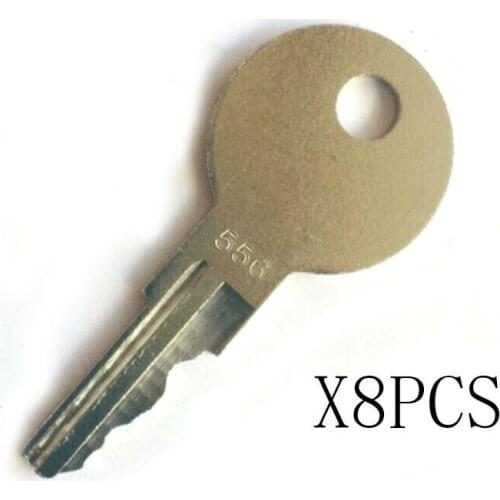 8pcs Ignition Key PK556 642628 Fit For Ford New Holland Skid Steer