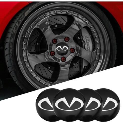 Car Wheel Rims Hub Center Cover Decals Sticker Accessories For Infiniti Q50 FX35 Q30 G37 Q70 QX70 G35 Q60 QX50 QX60 QX80 QX30 JX