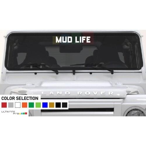 For Decal sticker banner Forr DEFENDER MUD LIFE window seal Mirror cover Car Styling*FYC03646