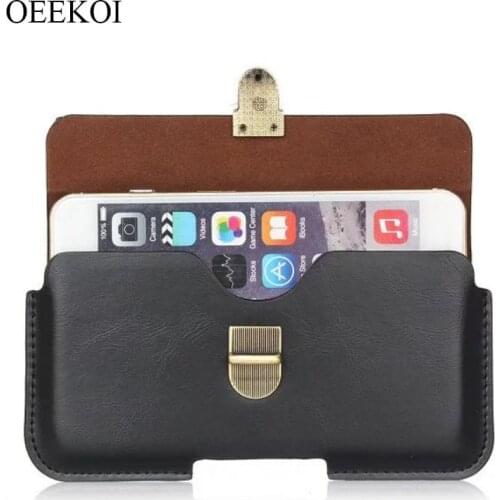 OEEKOI PU Leather Belt Clip Pouch Cover Case for Panasonic P9/P71/P85/Eluga Tapp/P77/P75/P66 Mega/P50 Idol/P41/P31/P11 5 Inch