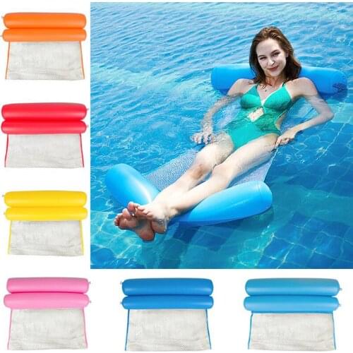 Water floating row inflatable swimming pool toy 130x73cm cushion chair lazy water lounger swimming pool swimming ring
