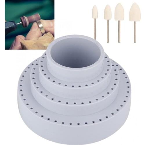 Professional Rotating Round Shape Drill Bit Storage Case Grinding Tool Tip Stand Organizer Jewelry Making Tool for Jeweler a