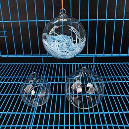Glass Transparent Hamster Cooling Hut Portable Small Pet Summer Cottage House Cage Basket Box Small Animal Supplies S/M/L C42
