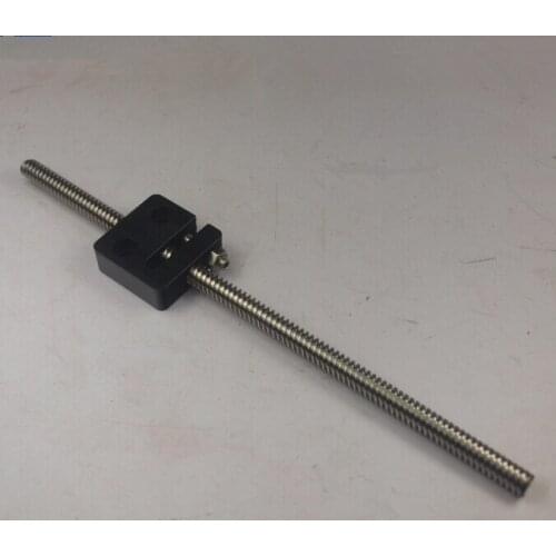SWMAKER OX CNC miller Z axis parts ACME threaded rod anti-backlash 8mm nut block +215 mm lengthTR 8*8(P) ACME Lead Screw Kit