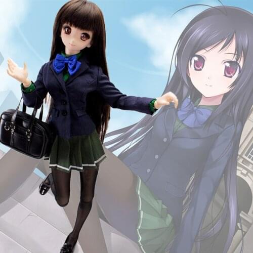 Accept Custom COS Accel World Kuroyuki hime Cosplay Student uniforms Suit For 1/3 BJD SD DD DDL Doll Clothes