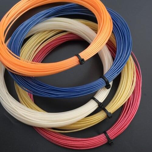 High quality Neon green color tennis string soft feeling 1.29mm tennis rackets string