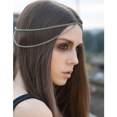 Women Bride Flower Headband Bohemian Rose hair band Crown Hairband headwear Elastic Beach Hair Accessories 2pcs FD42