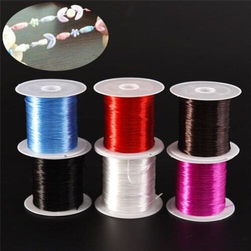 1.0mm DIY Elastic Crystal Beading Bracelets Rubber String Cord Rope Strong Stretchy Wire Jewelry Making Findings