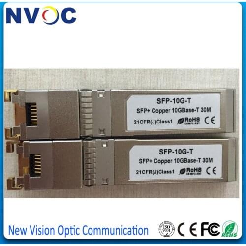 10Pcs/Lot,10GBase-T Optical Module,10G RJ45 Copper SFP+ Transceiver,10Gbps RJ45 Copper SFP+ Optical Module