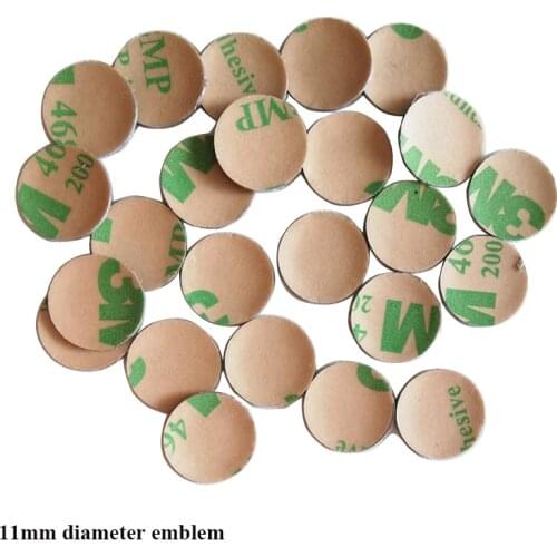 100pcs/lot 11mm diameter car key fob sticker logo car emblem sticker car control key logo