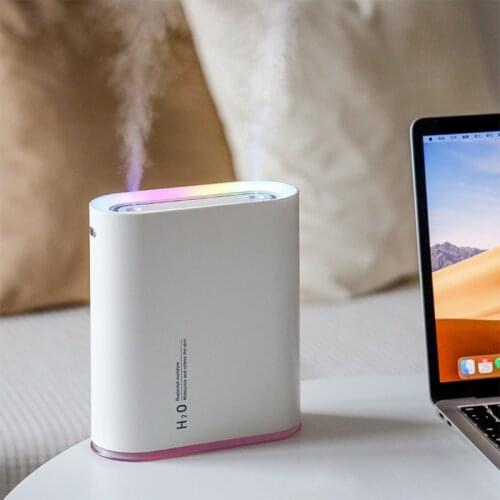 1000ml Electric Humidifier Air Humidifiers 2 Spray USB Rechargeable Wireless Ultrasonic Aroma Diffuser LED Light Fogger Bedroom