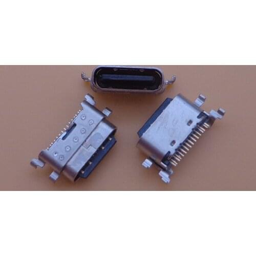 50pcs Type C Micro USB Mini Jack Socket Connector Charging Port Power Charger For Lenovo K10 Note / K10 Plus