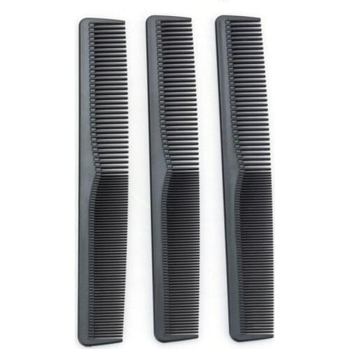 500pcs Free shiping Salon Hair Styling Hairdressing Antistatic Barbers Detangle Comb Black#39587