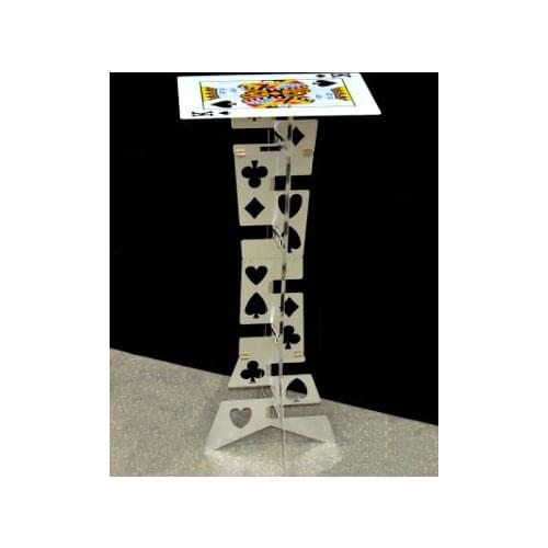 Aluminum folding table (Silver,Poker Pattern) - Magic Tricks,Magic Accessories,Close Up,mentalism Magic Props,Stage