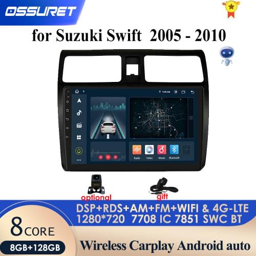 2G+32G Android 10 Car Radio Multimedia Player For Suzuki Swift 2005 2006 2007 2008-2010 Navigation GPS 2 din NON DVD 4G LTE WIFI