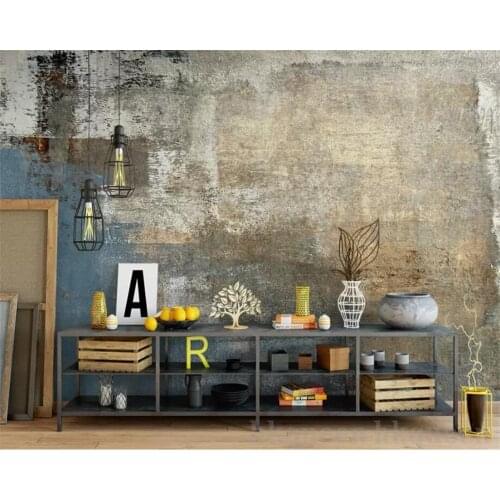 Beibehang Custom Wallpapers 3d Photo Murals European Retro Nostalgic Abstract Concrete Patterns Hand Painted Backdrop Wall paper