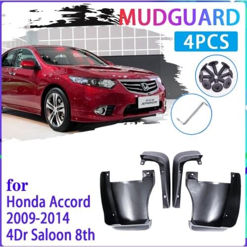 Car Mud Flaps for Honda Accord Euro Acura TSX 2009~2014 2010 2011 2012 Mudguard Splash Guard Fender Mudflaps Auto Accessories