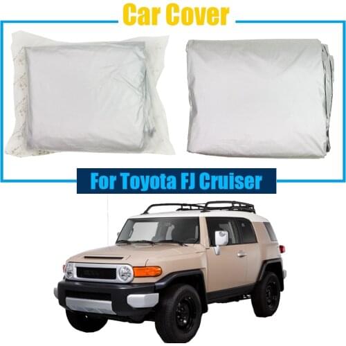 Cawanerl Car Cover Sun Shade SUV Outdoor Sun Snow Rain Resistant Protection Anti UV Dustproof Cover For Toyota FJ Cruiser