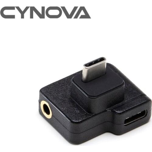 CYNOVA for DJI OSMO Action Camera Accessories USB-C Audio Adapter Microphone Mic Connector Charging Data Accessory