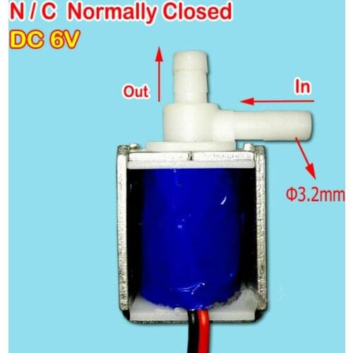 DC 6V Micro Mini Water Air Electric Solenoid Valve N/C Normally Closed Valve Water flowers