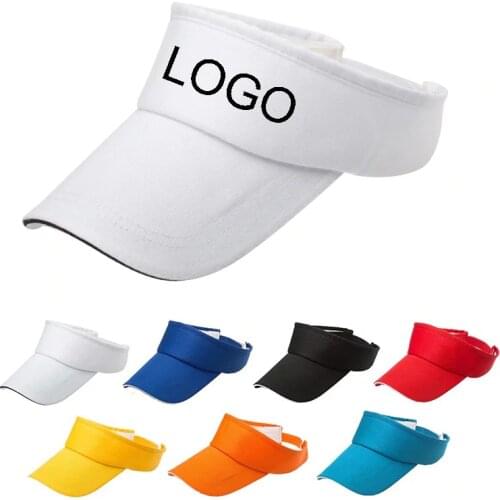 Men Women Sun Cap Summer Outdoor Custom Print Logo Text Team AD Hats Unisex Cotton Adjustable Sunshade Hat Visor Gorras