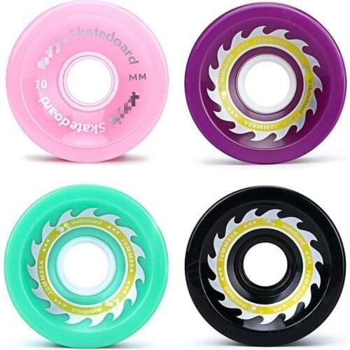 70 * 51mm Skateboard Wheel Long Board Dance Board Brush Street Wheel Road Wheel Skateboard Accessories Wheel High Elastic Pu