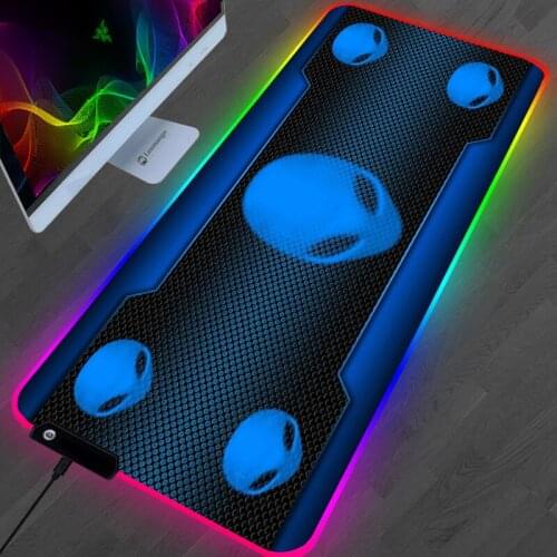 RGB Alienware Mouse Pad Large Gamer Keyboard Gaming Laptop Gamers Accessories PC Gamer Cabinet Varmilo Desk Mat Rug Mausepad