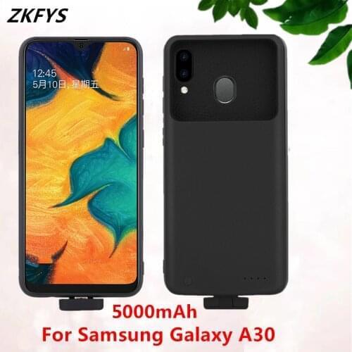 Magnetic Battery Charger Cases For Samsung Galaxy A30 Powerbank Case 5000mAh External Battery Charging Portable Power Bank Case