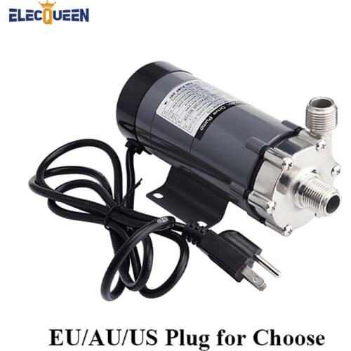 Stainless head Magnetic Pump 15R,Food Grade High Temperature Resisting beer Magnetic Drive Pump Home Brew EU/US/AU plug