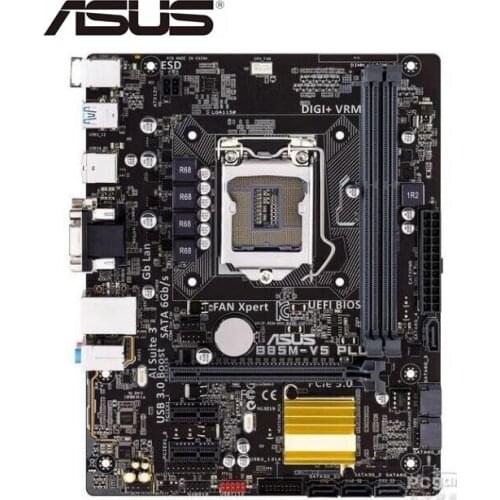 Desktop Motherboard Asus B85M-V PLUS Socket LGA 1150 i7 i5 i3 DDR3 SATA3 USB3.0 mainboard PC