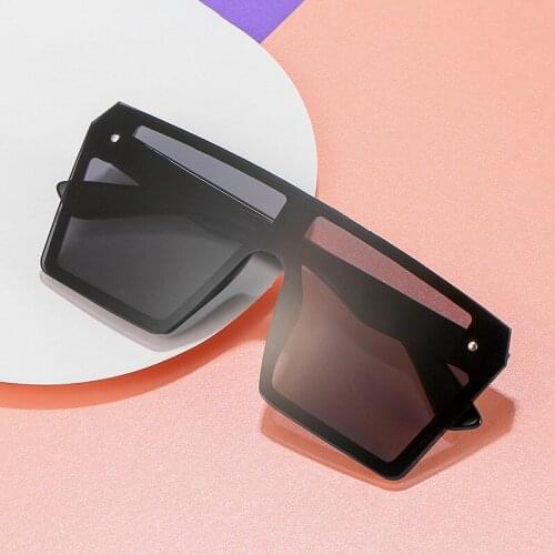 New trend big frame square sunglasses colorful reflective glasses Unisex 2020