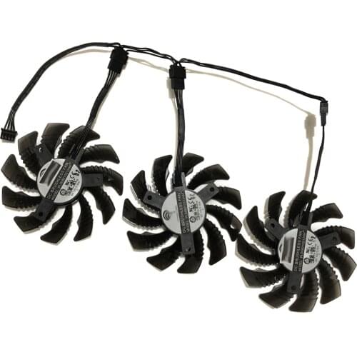 3pcs/set PLD08010S12H GPU Card Cooler Fans For GIGABYTE GeForce GTX1080 Ti AORUS GTX 1060/1070 G1 Gaming Video Cards Cooling