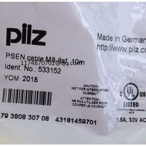 Pilz 533152 PSEN cable M8-8sf, 10m M8 8 100% new and original