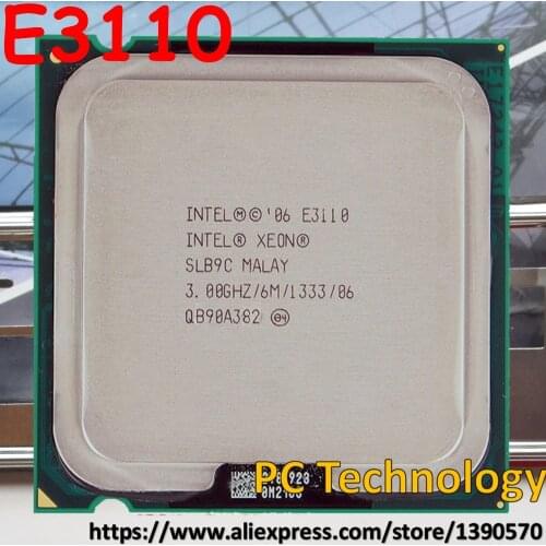 Original Intel Xeon Processor E3110 CPU 3.00GHz, 6M,1333MHz LGA775 ship out within 1 day equal to E8400