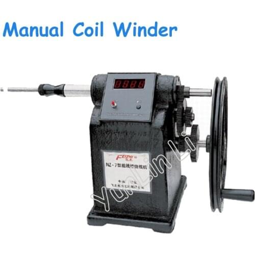 New Manual Coil Winder Hand Coil Counting Winding Winder Machine for Thick Wire 2.5mm NZ-7