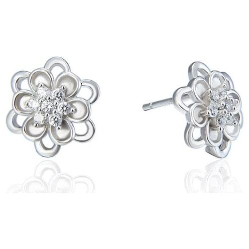 S925 Sterling Silver Earring for Women Retro Flower Stud Earrings for Wedding Engagement Gifts Fine Jewelry kolczyki damskie