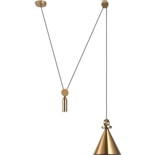 Modern Creative Industrial Pendant Lamp Nordic Personality Free Lift Loft Chandelier Kitchen Restaurant Living Room Luminaria