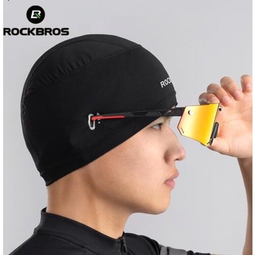 ROCKBROS Cycling Mens Cap Balaklava With Glasses Holes Anti-uv High Elasticity Breathable Reflective Bandana Cycling Women Hat