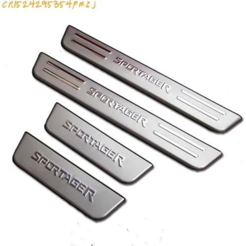 High Quality Stainless Steel Scuff Plate / Door Sill for 2011-2016 KIA Sportager