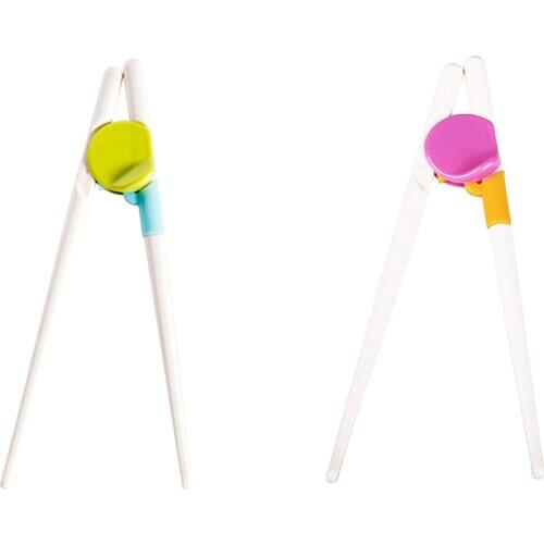 1 Pair Children Kids Beginner Chopsticks Training Helper Learning Easy Use HOT